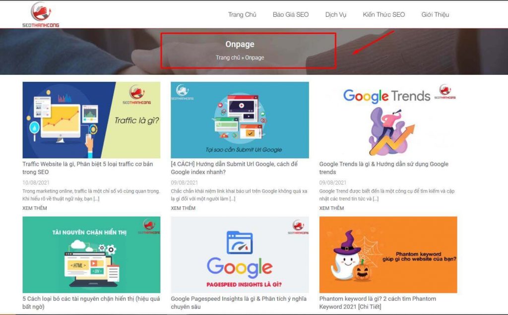 Breadcrumb Navigation