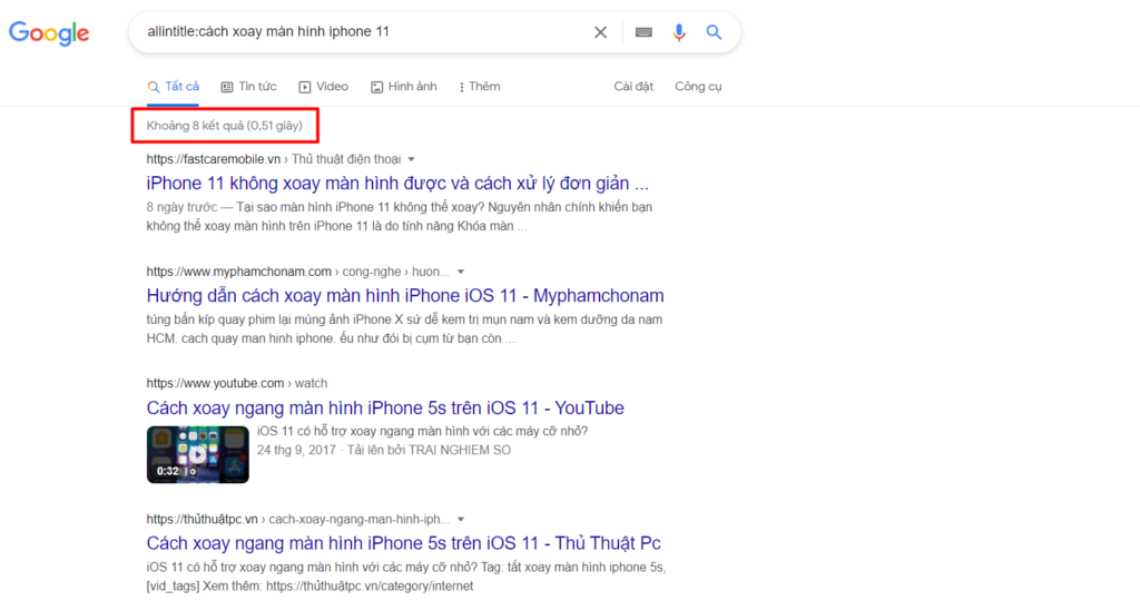 Check Allintitle tìm ra keyword Phantom 
