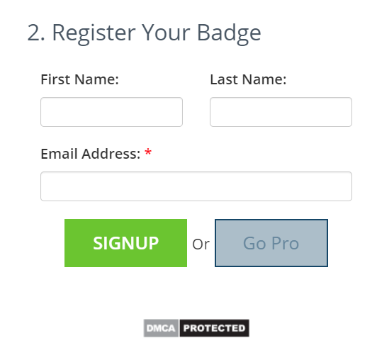 Thực hiện đăng ký tài khoản DMCA Protection