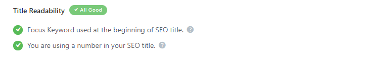 Title Readability