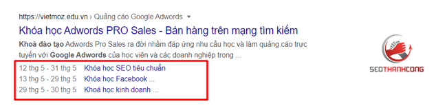 Đưa ra các sự kiện nổi bật