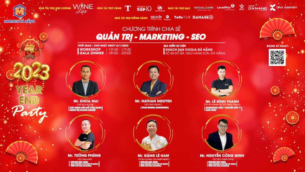 QUẢN TRỊ – MARKETING – SEO UPDATE 2023 & YEP MARTECH ĐÀ NẴNG