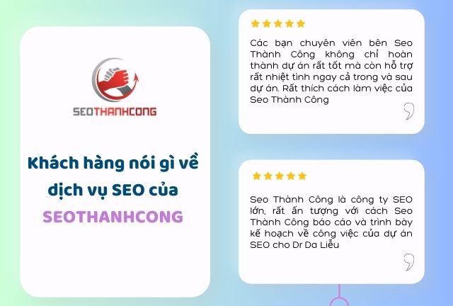 Khác hàng đánh giá tích cực về dịch vụ SEO Quảng Trị của STC