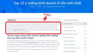 Đoạn Sapo là gì trong SEO?